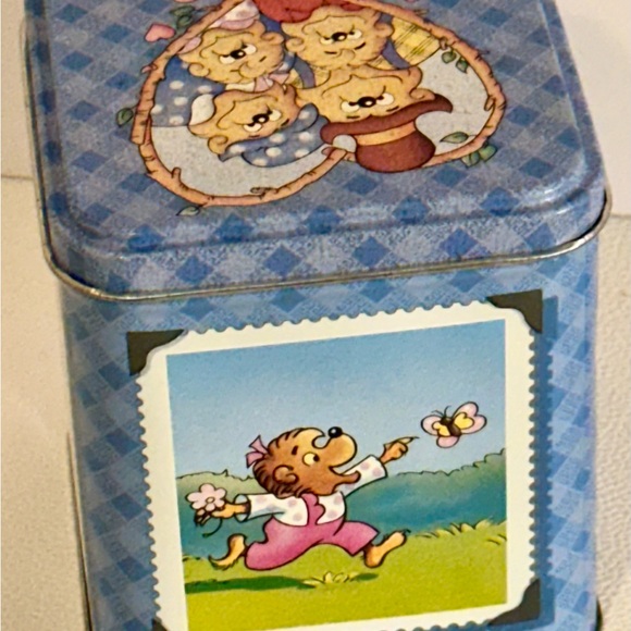 Vintage Berenstain Bears Tin Box 1997 Metal Storage Container - Picture 3 of 16